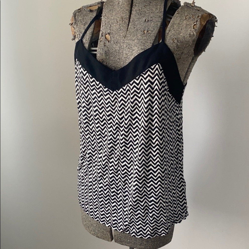 Black and white tank